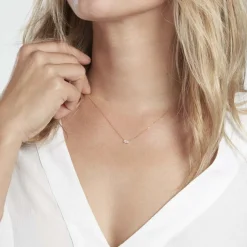 Histoire d'Or Collier Lawry Or Jaune Oxyde De Zirconium