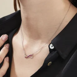 Histoire d'Or Collier Leevi Argent Blanc