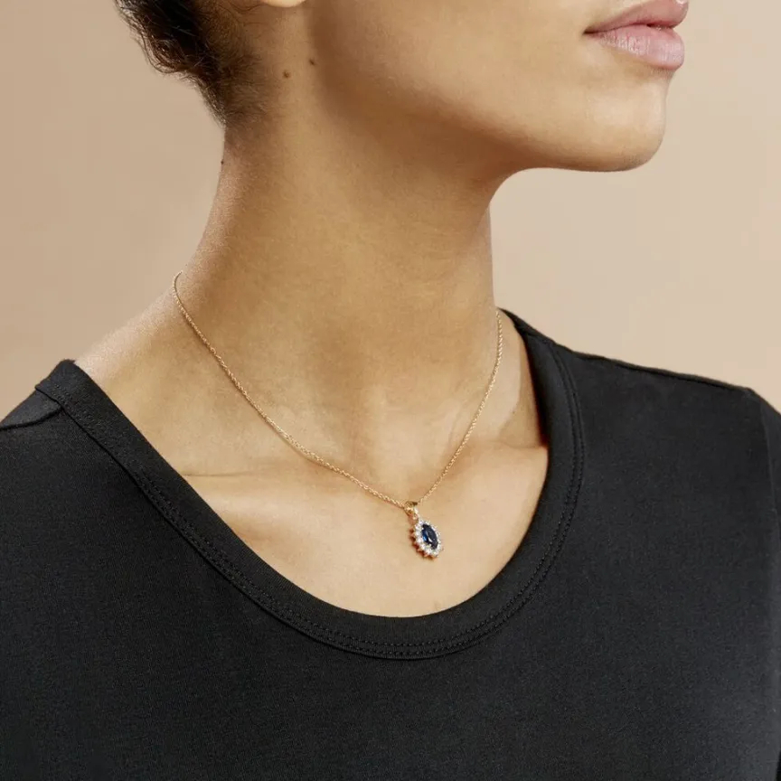 Collier Lisea Plaqué Or Jaune Verre Et Oxyde De Zirconium-Histoire d'Or New