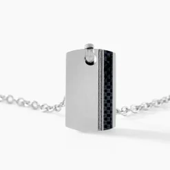 JOURDAN Collier Lovaina Acier Blanc