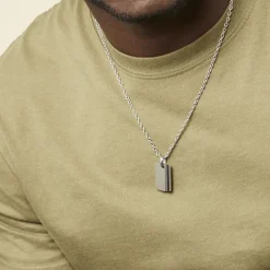 JOURDAN Collier Lovaina Acier Blanc