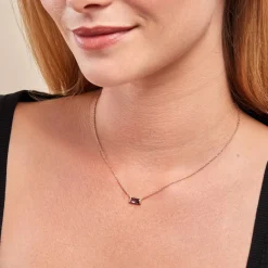 Histoire d'Or Collier Luccia Plaqué Or Doré Pierre D'imitation