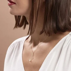 Histoire d'Or Collier Lucija Or Jaune Perle De Culture Et Oxyde De Zirconium