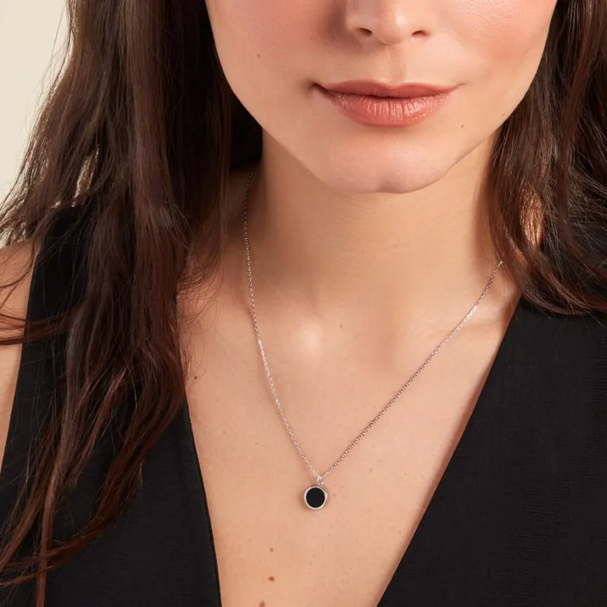 Collier Lunatique Argent Blanc Malachite Onyx-Histoire d'Or Best