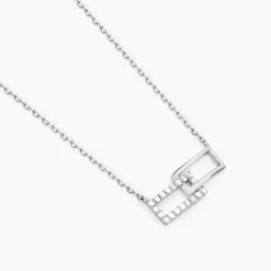 Histoire d'Or Collier Lysis Argent Blanc Oxyde De Zirconium