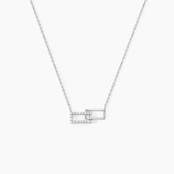 Histoire d'Or Collier Lysis Argent Blanc Oxyde De Zirconium