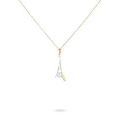 Histoire d'Or Collier Madli Or Bicolore Topaze