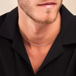 Histoire d'Or Collier Maille Nuncio Argent Blanc