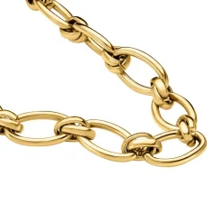 Histoire d'Or Collier Maille Perry Acier Doré