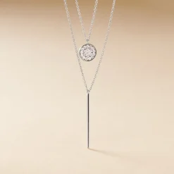 Histoire d'Or Collier Manna Argent Blanc Oxyde De Zirconium