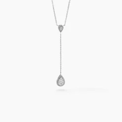 Histoire d'Or Collier Mariona Or Blanc Diamant