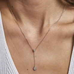 Histoire d'Or Collier Mariona Or Blanc Diamant