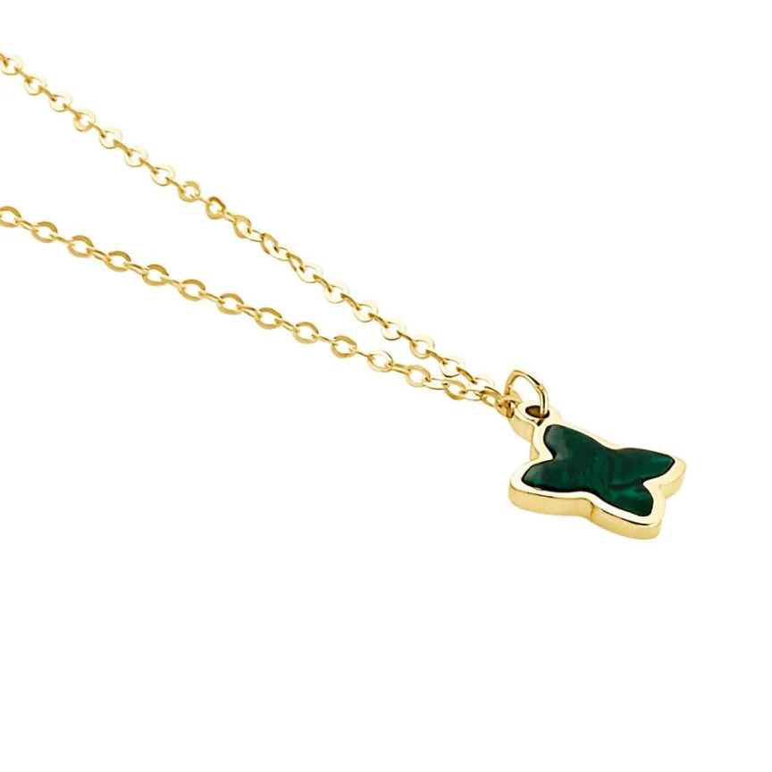 Collier Marvella Or Jaune Malachite-Histoire d'Or Online