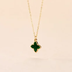 Collier Marvella Or Jaune Malachite-Histoire d'Or Online