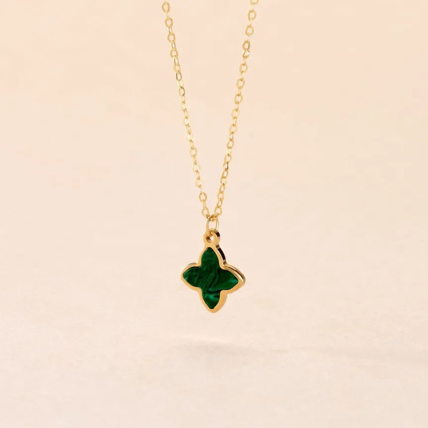 Collier Marvella Or Jaune Malachite-Histoire d'Or Online