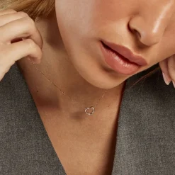 Histoire d'Or Collier May-li Argent Rose