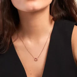 Histoire d'Or Collier May-li Argent Rose