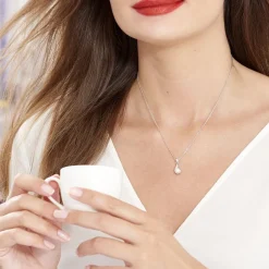 Histoire d'Or Collier Mellie Argent Blanc Perle De Culture Et Oxyde De Zirconium