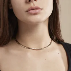 Histoire d'Or Collier Messaline Plaqué Or Jaune