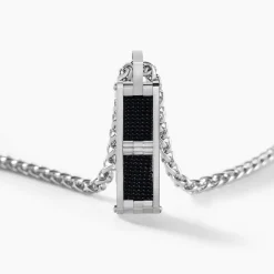 JOURDAN Collier Messy Acier Blanc