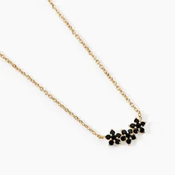 Histoire d'Or Collier Midnight Royalty Plaqué Or Jaune Oxyde De Zirconium