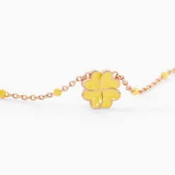 Histoire d'Or Collier Mimosa Argent Rose