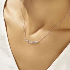 Histoire d'Or Collier Monique Argent Blanc Oxyde De Zirconium