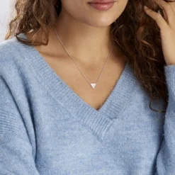 Histoire d'Or Collier Mori Argent Blanc Oxyde De Zirconium Et Nacre