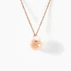 Histoire d'Or Collier My Bola Acier Rose Quartz