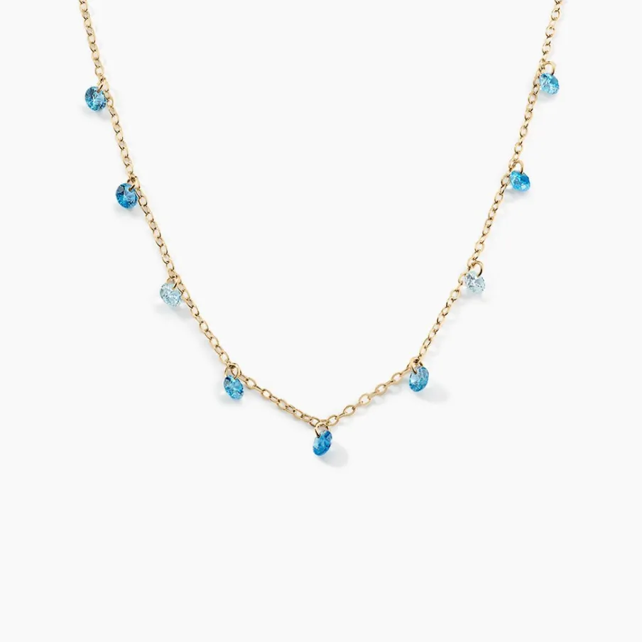 Histoire d'Or Collier Myosothis Plaqué Or Pierres