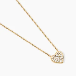 Histoire d'Or Collier Nafissa Plaque Or Jaune Oxyde De Zirconium