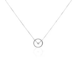 Histoire d'Or Collier Natalane Or Blanc Diamant
