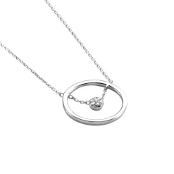 Histoire d'Or Collier Natalane Or Blanc Diamant