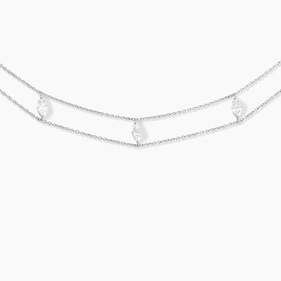 Histoire d'Or Collier Navette De Zirconium