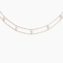 Histoire d'Or Collier Navette De Zirconium