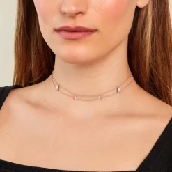 Histoire d'Or Collier Navette De Zirconium