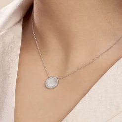 Collier Nawala De Zirconium Et Nacre-Histoire d'Or