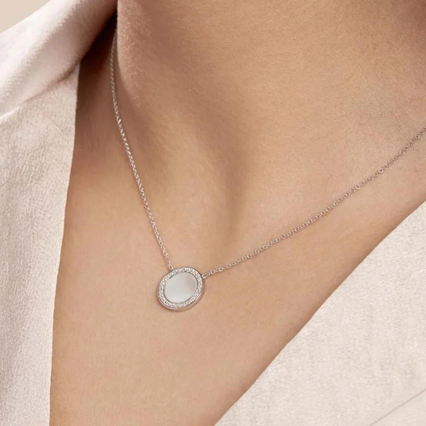 Collier Nawala De Zirconium Et Nacre-Histoire d'Or