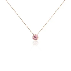Collier Nelig Argent Rose Oxyde De Zirconium-Histoire d'Or