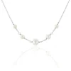 Histoire d'Or Collier Nephtysae Argent Blanc Perle De Culture