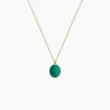 Histoire d'Or Collier Nerio Or Jaune Malachite