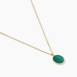 Histoire d'Or Collier Nerio Or Jaune Malachite