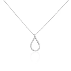 Histoire d'Or Collier Netta Argent Blanc Oxyde De Zirconium
