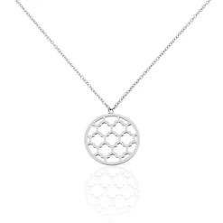 Collier Nevenka Acier Blanc-Histoire d'Or Clearance