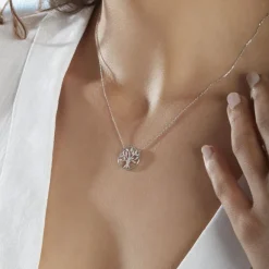 Histoire d'Or Collier Norina Or Blanc Diamant