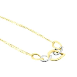 Histoire d'Or Collier Or Bicolore Acanthus