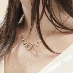 Histoire d'Or Collier Or Bicolore Acanthus