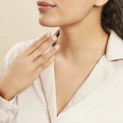 Histoire d'Or Collier Or Blanc Abe Diamants