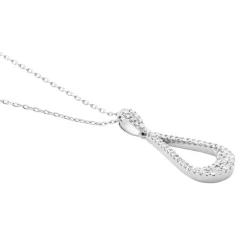 Histoire d'Or Collier Or Blanc Abilene Diamants