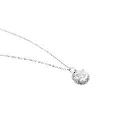 Collier Or Blanc Adil Oxyde De Zirconium-Histoire d'Or